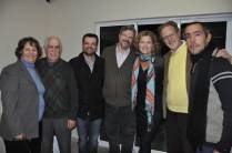 Com os tios, na festa de aniversário, em Curitiba, no Paraná